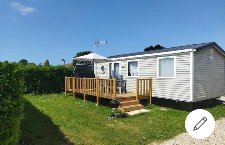 Mobil Home-Les Lins Bleus Biville-sur-Mer Exterior foto